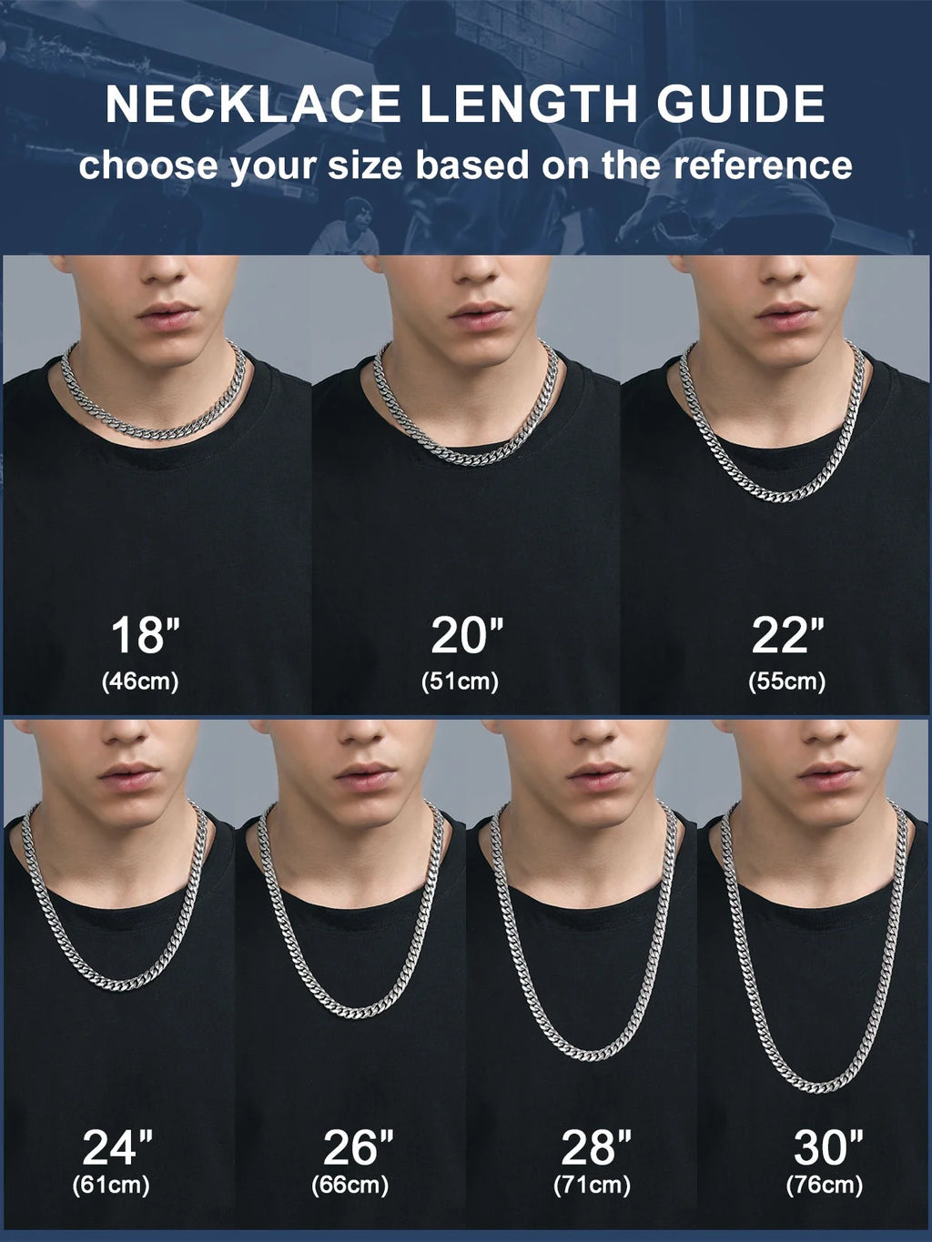 Men'S Stainless Steel Cuban Link Chain Necklace 10MM 18Inch Hip Hop Jewelry